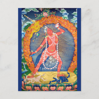Postal Vajrayogini deidad budista tibetana