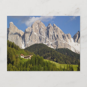Postal Val di Funes, Villnösstal, Dolomitas, Italia