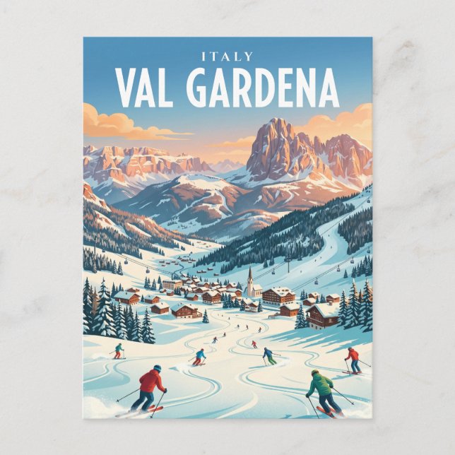 Postal Val Gardena Italia (Anverso)
