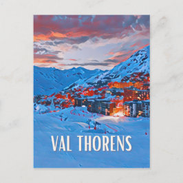 Postal Val Thorens Station de ski