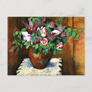 Postal Valadon - Vase de flores, 1921