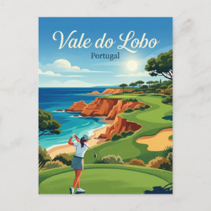 Postal Vale do Lobo Portugal, golfista