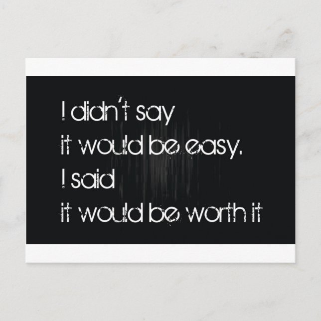 Postal Vale la pena (Anverso)