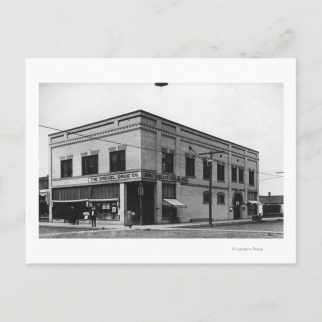 Postal Vale, Oregon Town View of Nelson Block Photograp (Anverso)