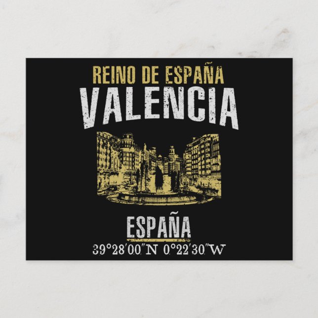 Postal Valencia (Anverso)
