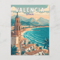 Valencia España Ilustracion Viaje de arte
