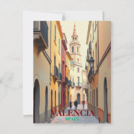 Postal Valencia España Viaje de arte