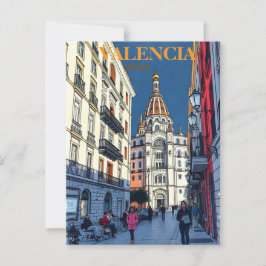 Postal Valencia España Viaje de arte