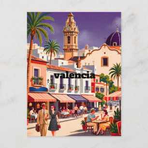 Postal Valencia,  Valenciana, España Arte de Pared, Impre