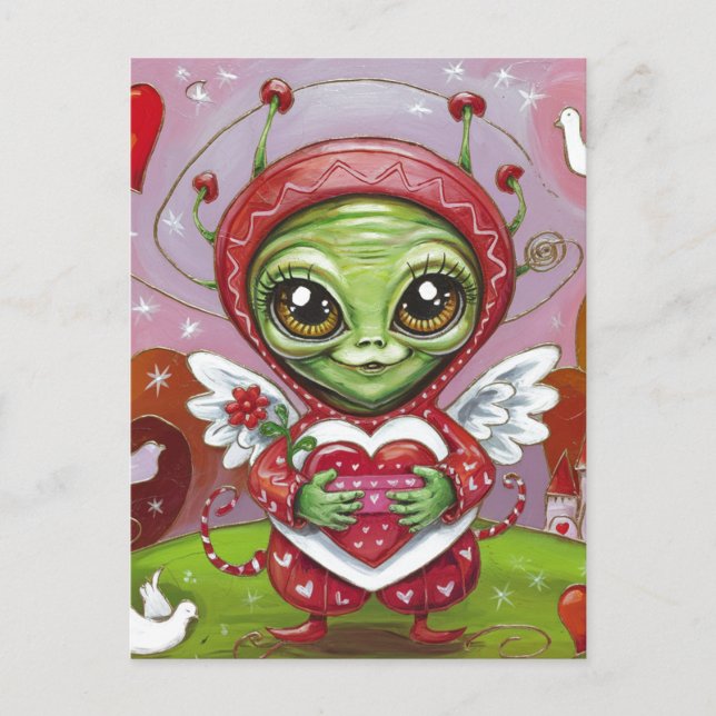 Postal Valentine Alien (Anverso)