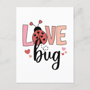 Postal Valentine Gift Bug de amor