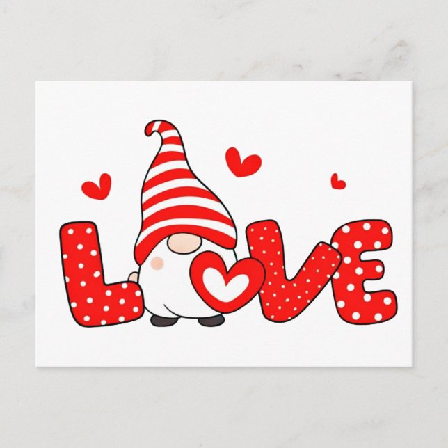 Postal Valentine gnome (Anverso)