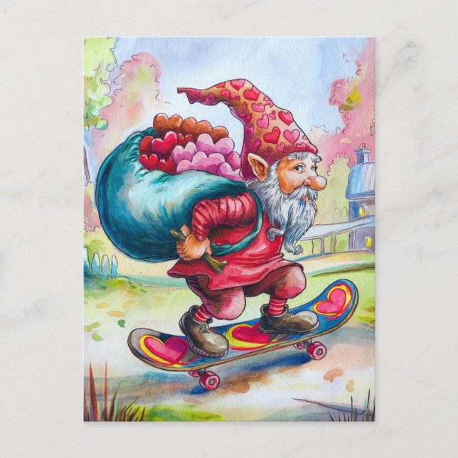 Postal Valentine Gnome (Anverso)