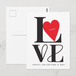 Postal Valentine's Day  Be Mine Valentine's Day Card