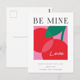 Postal Valentine's Day  Be Mine Valentine's Day Card