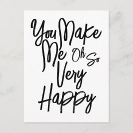 Postal Valentine's Day Love You Make Me Happy Card.