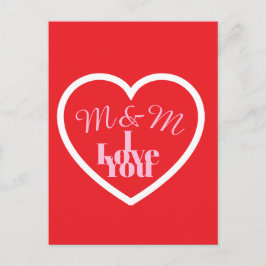 Postal Valentines day Post card