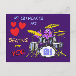 Postal Valentines Octopus Personalizado 3 Corazones posta