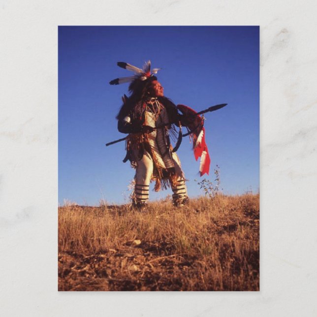 Postal valiente de Ute_Warrior (Anverso)