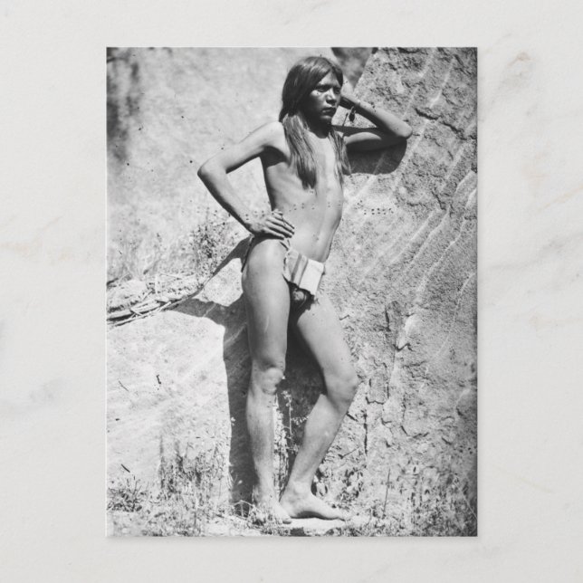 Postal Valiente nativo americano (Anverso)