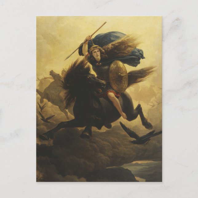 Postal Valkyrie, 1865 (aceite sobre lienzo) (Anverso)