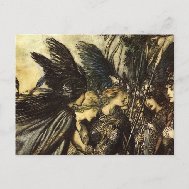 Postal Valkyrie de Rackham (Anverso)