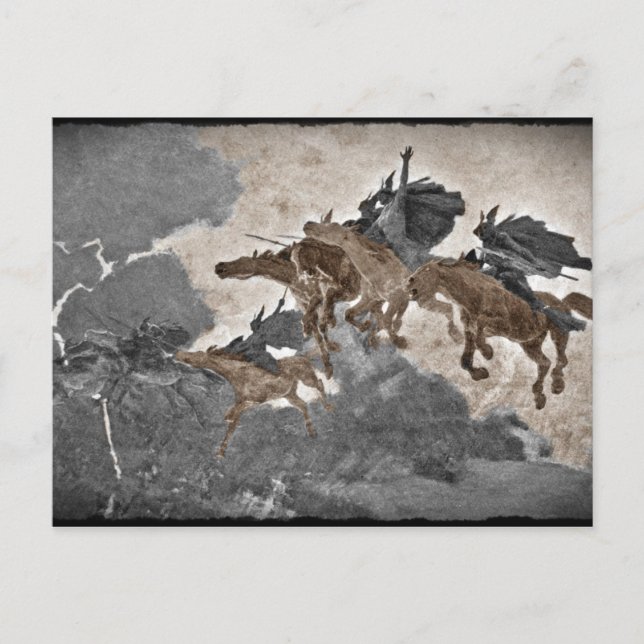 Postal Valkyries en la tormenta (Anverso)