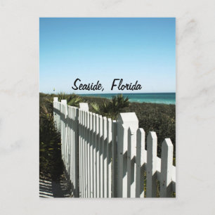 Postal Valla de Picket - A orillas del mar, FL