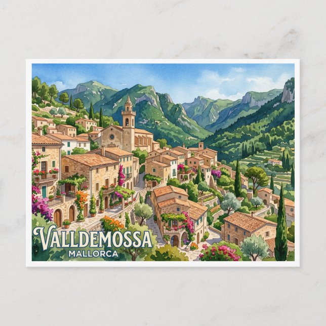 Postal Valldemossa España (Anverso)