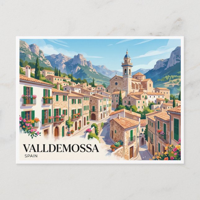 Postal Valldemossa España (Anverso)