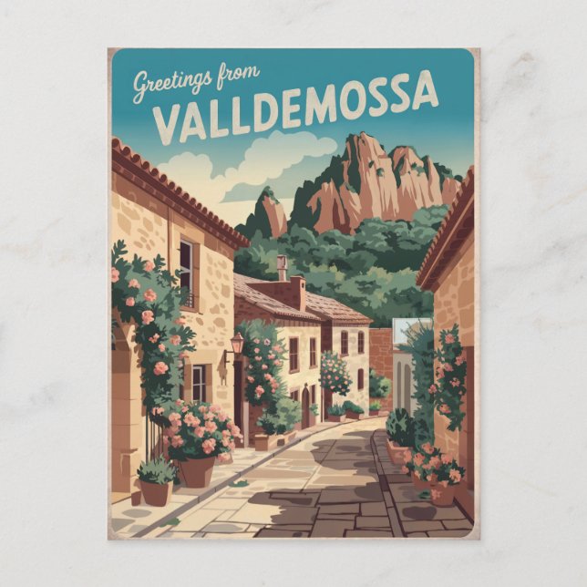 Postal Valldemossa Mallorca Vintage (Anverso)