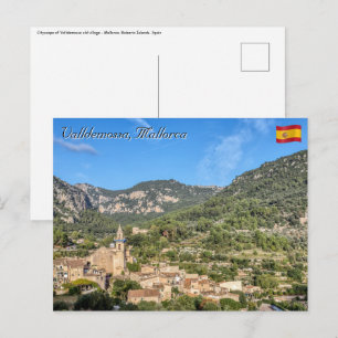Postal Valldemossa pueblo antiguo - Mallorca, España