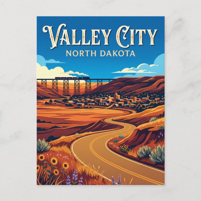 Postal Valle City EE. UU. (Anverso)