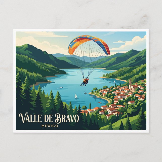 Postal Valle de Bravo, México (Anverso)