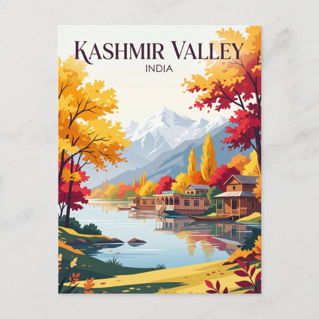 Postal Valle de Cachemira India (Anverso)