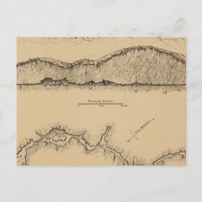 Postal Valle de Cave, Nevada (Anverso)