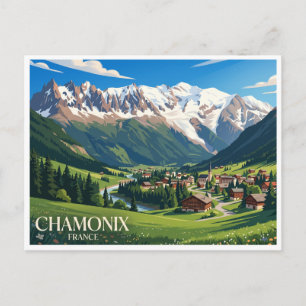 Postal Valle de Chamonix Francia