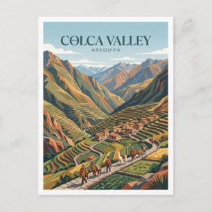 Postal Valle de Colca Chivay Perú