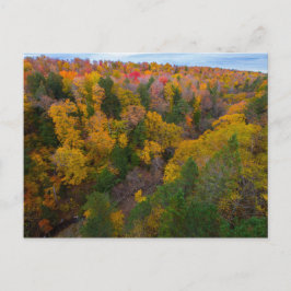 Postal Valle de Cut River en otoño, Michigan