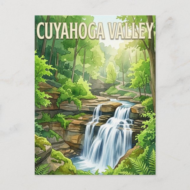 Postal Valle de Cuyahoga (Anverso)