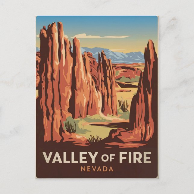 Postal Valle de Fire Nevada (Anverso)