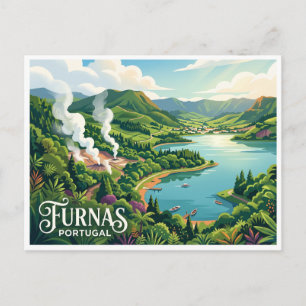 Postal Valle de Furnas Portugal