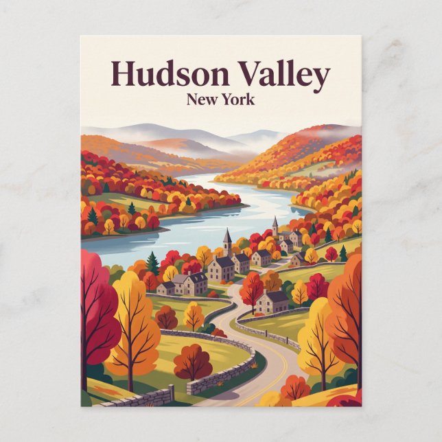 Postal Valle de Hudson, Nueva York, EE. UU. (Anverso)