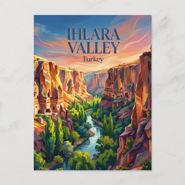 Postal Valle de Ihlara Turquía (Anverso)