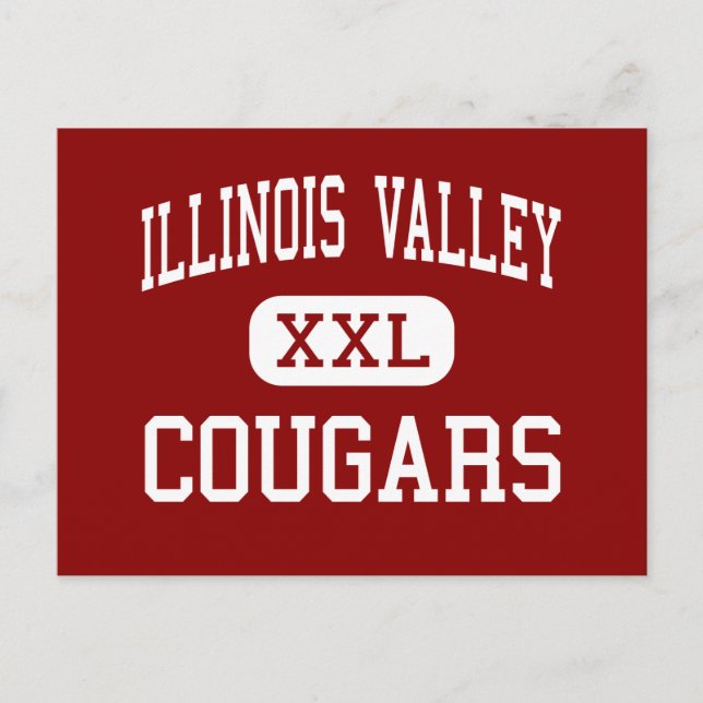 Postal Valle de Illinois - Cougars - High - Cave Junction (Anverso)
