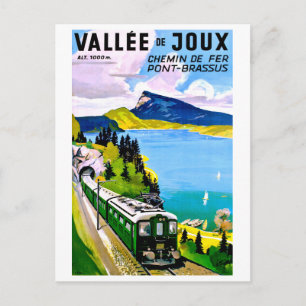 Postal Valle de Joux, el puente sale del túnel