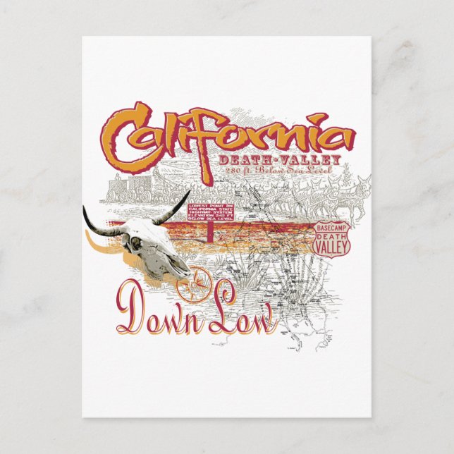 Postal Valle de la Muerte de California (Anverso)