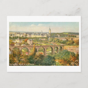 Postal Valle de la Petrusse vintage, Luxemburgo