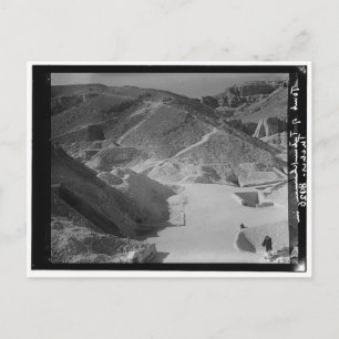 Postal Valle de las Tumbas Reales, Mostrando Tutankhaman 