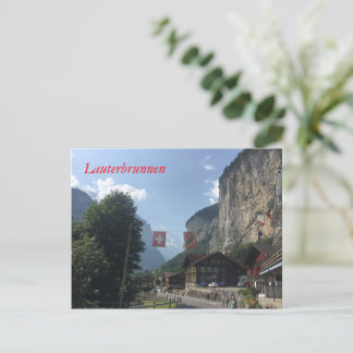 Postal Valle de Lauterbrunnen, Suiza